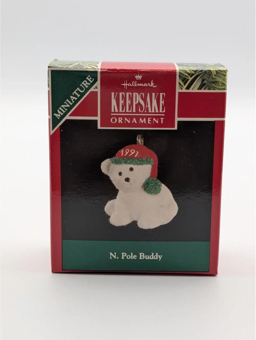 Hallmark Keepsake N. Pole Buddy Miniature Ornament 1991, New in Box